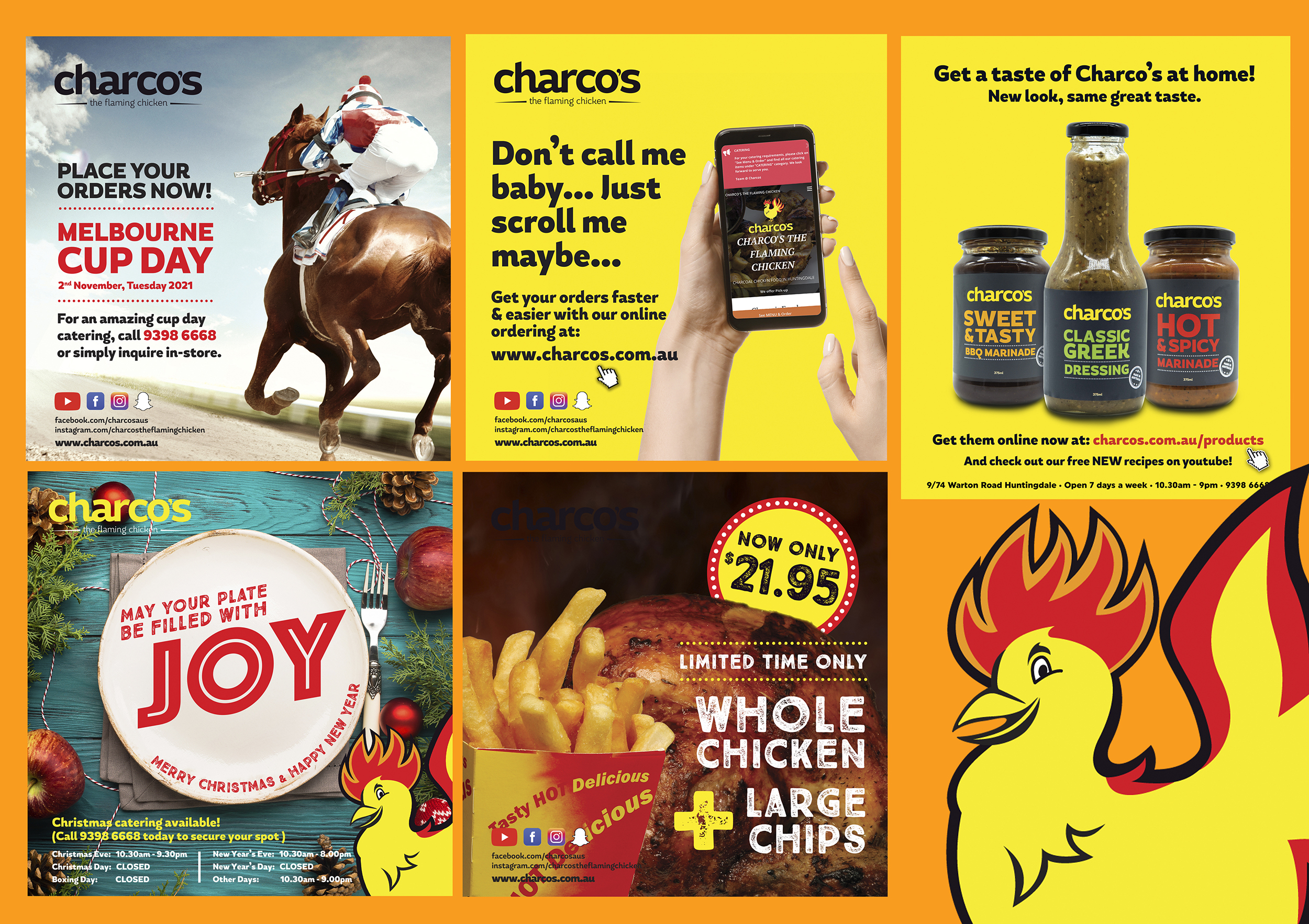 MARKETING DESIGN - Charco's The Flaming Chicken